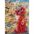 Art Puzzle Red Cat