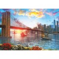 Art Puzzle Sunset in New York