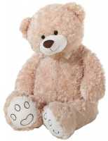 Ein Angebot für Bär aus Curlyplüsch, Grösse 100 cm hell  heunec aus Plüschfiguren > Teddys - jetzt kaufen. Lieferzeit 2 Tage.