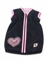 Bayer Chic 2000 Puppenschlafsack in Melange grau-navy