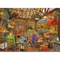 Bluebird Puzzle Adirondack Porch