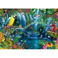 Bluebird Puzzle Parrot Tropics
