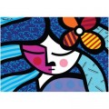 Bluebird Puzzle Romero Britto - Girl with flower
