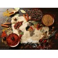 Bluebird Puzzle World Map in Spices