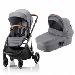 Britax Römer Strider M Elephant Grey ESSENTIAL BUNDLE (Kinderwagen + Babywanne)