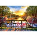 Castorland Picturesque Amsterdam with Bicycles