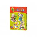 Castorland Puzzle 4 Puzzles ? Lustige Tiere
