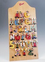Clown-Buchstabe Holz D