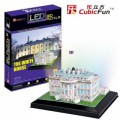 Cubic Fun 3D Puzzle mit LED - Weies Haus, Washington