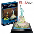 Cubic Fun Puzzle 3D mit LED - Freiheitsstatue