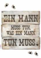 Deco-Sticker Ein Mann muss tun