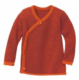 Disana Melange-Jacke 74/80 orange-bordeaux