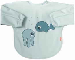 Done by Deer Lätzchen mit Ärmeln 6-18m Sea friends blue