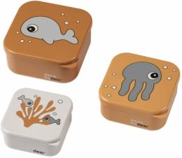 Done by Deer Snackboxset Sea Friends mustard 3er Pack