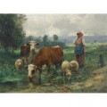 DToys Julien Dupr: A Shepherdess with her Flock