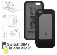 Ein Angebot für Dual SIM Card Case für iPhone 6 schwarz ThumbsUp aus Alles außer Spielzeug > Technik > iPhone Zubehör - jetzt kaufen. Lieferzeit 1-2 Tage.