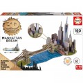 Educa 3D Holzpuzzle - Brooklyn Bridge, Manhattan Dream