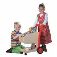 Einkaufswagen für Kinder aus Holz