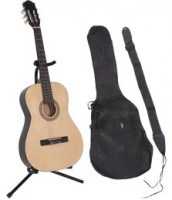 Gitarre mit Tasche und Gurt