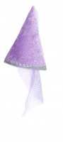 Glitzer-Prinzessinnenhut - Faschingshut für Kinder Farbe lila