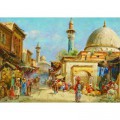 Gold Puzzle Carl Wuttke: Orientalisches Straenmotiv