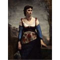 Grafika Jean-Baptiste-Camille Corot : Agostina, 1866