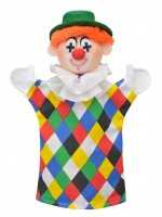 Handpuppe Clown Logo, 28cm
