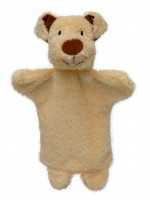 Handpuppe Hündchen beige, 28cm