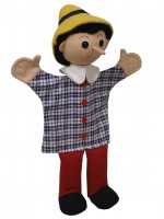 Handpuppe Junge mit langer Nase, 32cm