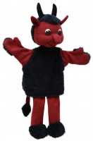 Handpuppe Teufel Hubert, 33cm, Handpuppe mit Beinen