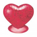 HCM Kinzel 3D Crystal Puzzle - Herz Rot