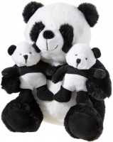 Heunec Plüschtier Panda mit Zwillingen
