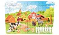 Holz-Puzzle Bauernhof, 130 Teile