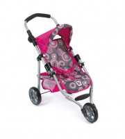 Jogging-Buggy LOLA für Puppen Dessin Hot Pink Pearls