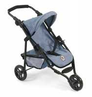 Jogging-Buggy LOLA für Puppen, Jeans blue