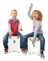 Ein Angebot für Kindertrommelhocker, 38cm weiß weiß baff aus Ausstattung für Kinderzimmer > Tische und Stühle - jetzt kaufen. Lieferzeit 3-5 Tage.