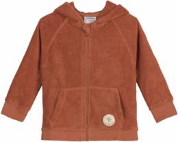 Lässig Frottee Kapuzenjacke 62/68 rust