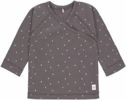 Lässig Kimono Shirt GOTS 62/68 Spots anthracite