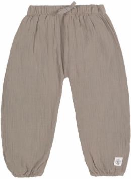 Lässig Mull Hose GOTS 86/92 taupe