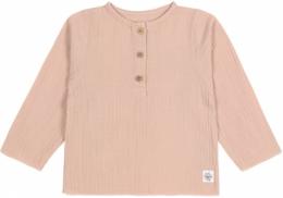 Lässig Mull Langarmshirt GOTS 62/68 powder pink