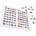 Larsen Rahmenpuzzle - Flaggen der Welt (auf Englisch)