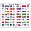 Larsen Rahmenpuzzle - Flaggen der Welt (auf Franzsisch)