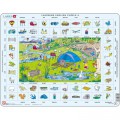 Larsen Rahmenpuzzle - Learning English 4: Im Urlaub