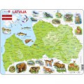 Larsen Rahmenpuzzle - Lettland (auf Lettisch)