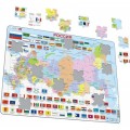Larsen Rahmenpuzzle - Russlandkarte (auf Russisch)