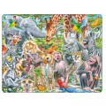 Larsen Rahmenpuzzle - Selfie - Happy African Animals