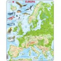 Larsen Rahmenpuzzle - Topographic Map of Europe (Italian)