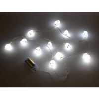 LED Lichterkette Totenkopf, Länge 165cm