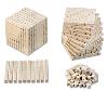 Mathematischer Würfel, 121-teiliges Set RE-Wood