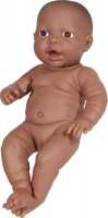 Neugeborenen-Puppe 42cm Girl braun